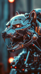 Roaring angry Mechanical Dog I AI Powered