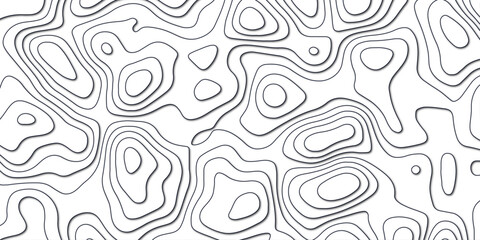 Natural topographic motion illustrated through abstract contour lines


