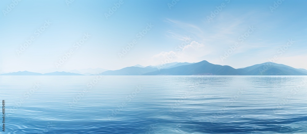 Aufkleber a serene copy space image featuring a stunning and uncomplicated water backdrop