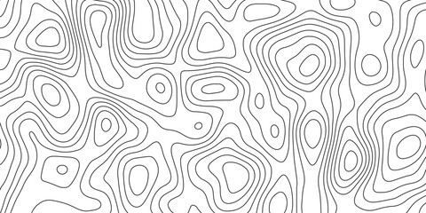 Abstract design concept based on geographic contour line systems

