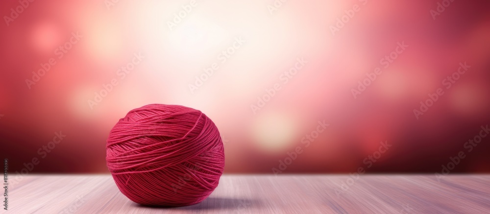 Poster Copy space image of a yarn ball with a text area