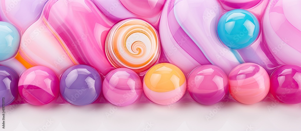 Aufkleber A candy marble background with ample space for additional images or text