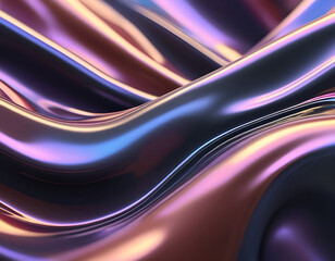 Vibrant Abstract Background: Flowing Waves, Curves, Energetic Design in Rare Color