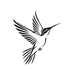 Obraz premium Hummingbird in cartoon, doodle style. Image for t-shirt, web, mobile apps and ui. Isolated 2d vector illustration in logo, icon, sketch style, Eps 10. AI Generative