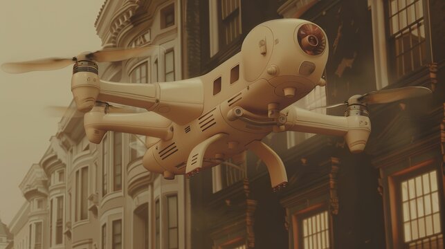 UV sanitizing drones for public spaces, leveraging technology for mass sterilization efforts