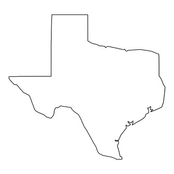 recommend clip art: White outline of the state of Texas