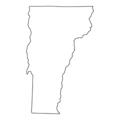 Outline of the state of Vermont