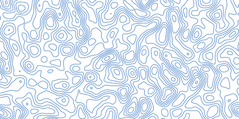 Curved contour artwork creating abstract visual elevation simulation


