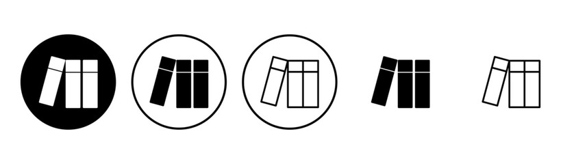 Library icon set. education icon vector