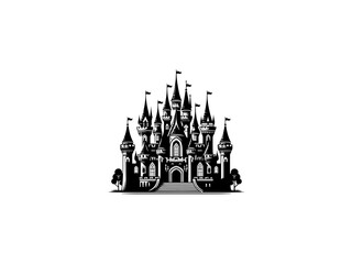 Obraz premium Fairytale Wonder: Captivating Princess Castle Vector for Enchanting and Whimsical Art