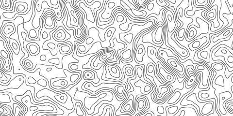 Abstract design based on elevation-style mapping with flowing curves

