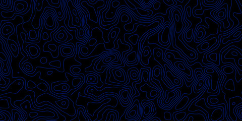 Complex continuous line design with elevation map aesthetic and depth

