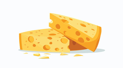 American Colby-Jack cheese isolated on white background
