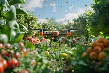 Sensoric agricultural drones for crop control, using advanced technology for horticulture management and cultivation, with innovative drone-assisted farming techniques.