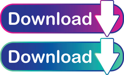 Download icons button design. Colorful download button pack for website, ads, UI, and project. vector EPS 10