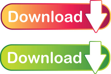 Download icons button design. Colorful download button pack for website, ads, UI, and project. vector EPS 10