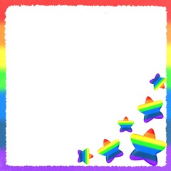 rainbow star background