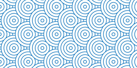 	
Overlapping Pattern Minimal diamond geometric waves spiral and abstract circle wave line. blue color seamless tile stripe geometric create retro square line backdrop pattern background.