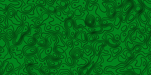 Map-like abstract background created with dense flowing line contours


