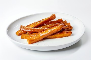 Tasty Sweet Potato Fries with Shimmering Glaze
