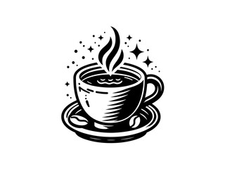Morning Brew: Detailed Coffee Cup Vector Illustration for Cozy and Caffeine-filled Designs
