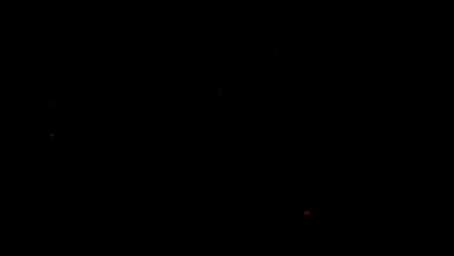 Old Film Overlay, Dust and Splotches, Black Screen