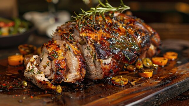 A delicious ready-to-eat dish, Pernil