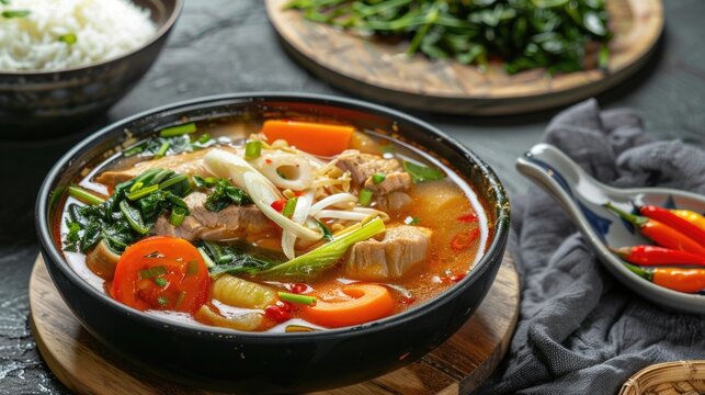 A delicious ready-to-eat dish, Sinigang