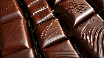 Obraz premium Delicious Chocolate Illustration background