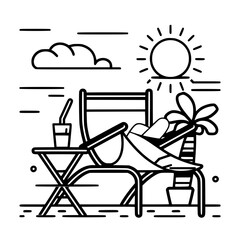 Vacation icon, leisure icon, summer icon, travel icon, beach icon, sun icon, tourism icon, airplane icon, travel destinations icon, family icon, business icon, sunbathing icon, icon, travel, summer,