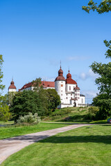 Beautiful view of Lacko Castle in Sweden.