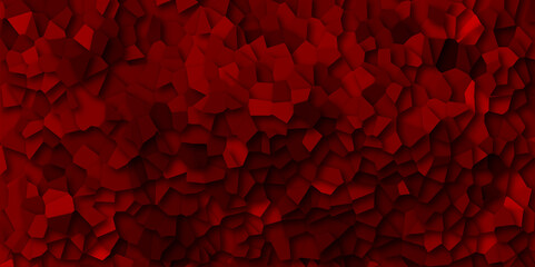 Abstract black and red broken stained glass background design with line. geometric pattern with 3d shapes vector Illustration. Red broken wall paper in decoration