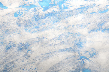 
art background of blue stains with a metallic effect