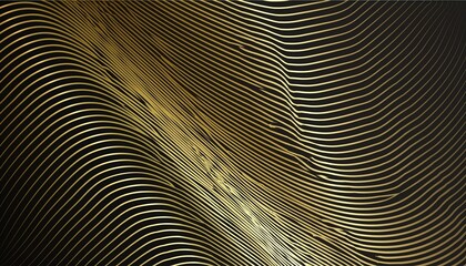Obraz premium Golden Elegance: Luxurious Waves and Drapery