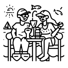 Vacation icon, leisure icon, summer icon, travel icon, beach icon, sun icon, tourism icon, airplane icon, travel destinations icon, family icon, business icon, sunbathing icon, icon, travel, summer,