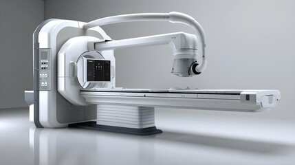 Intricately Designed Mobile X-ray Machine in a Sterile Clinical Environment