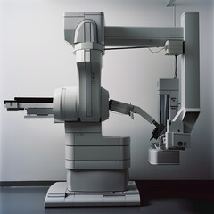 Intricately Designed Mobile X-ray Machine in a Sterile Clinical Environment