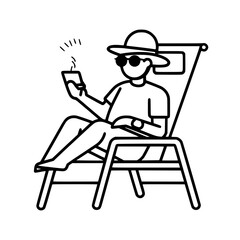 Vacation icon, leisure icon, summer icon, travel icon, beach icon, sun icon, tourism icon, airplane icon, travel destinations icon, family icon, business icon, sunbathing icon, icon, travel, summer,
