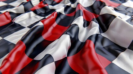 Father's Day banner with a racing theme and checkered flags