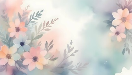 Design a background with abstract watercolor flowe upscaled_3 1