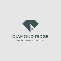 diamond and city house logo design