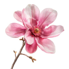Obraz premium Magnolia flower isolated on white or transparent background, PNG