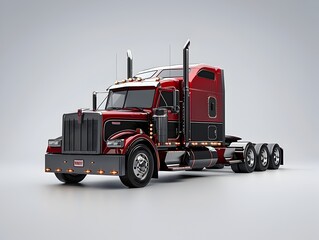 Custom Built Semi Truck with Extended Luxury Sleeper Cab for Long Haul Comfort and Convenience