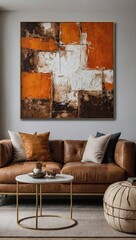 Elevate Your Space: Modern Brown Wall Art