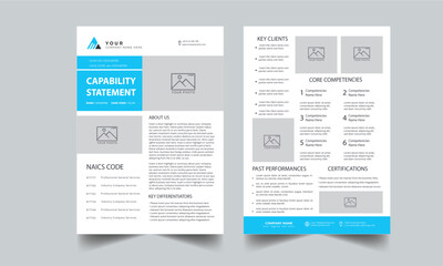 Capability Statement Template Design.