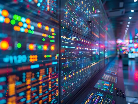 Centralized Digital Control Room Monitoring Energy Grid Performance and Communications