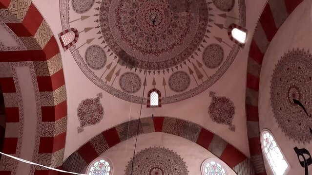 inside the dome of the cathedral of the holy sepulchre