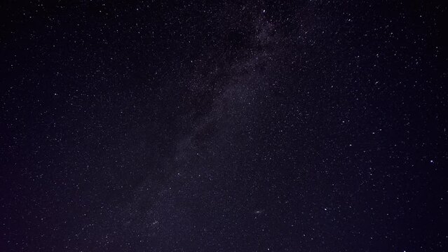 Milky Way galaxy, timelapse , rotate galaxy