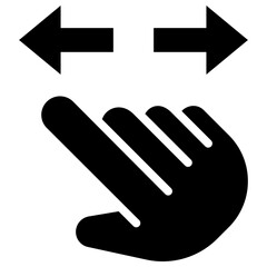 Fototapeta premium slide solid icon