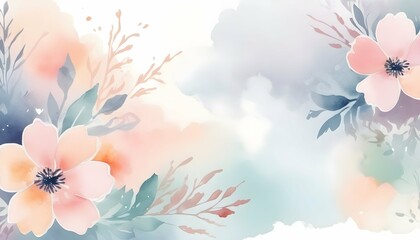 Design a background with abstract watercolor flowe upscaled_16